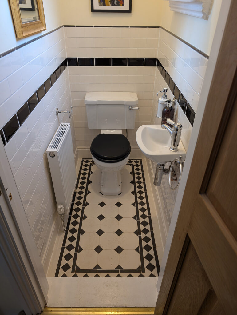 Deerwood Construction whole-house refurbishment hallway and WC renovation in Crowborough East Sussex.